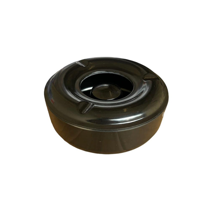 Black Windproof Ashtray 5.75”