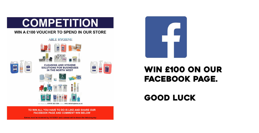 Our latest Competition… Win a £100 voucher…Like, Share and Comment Win
