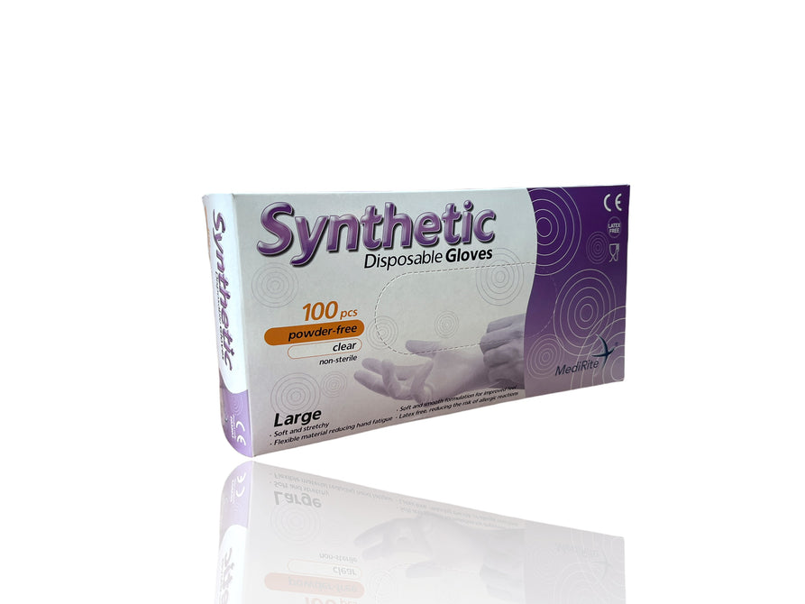 Synthetic Disposable Gloves Clear