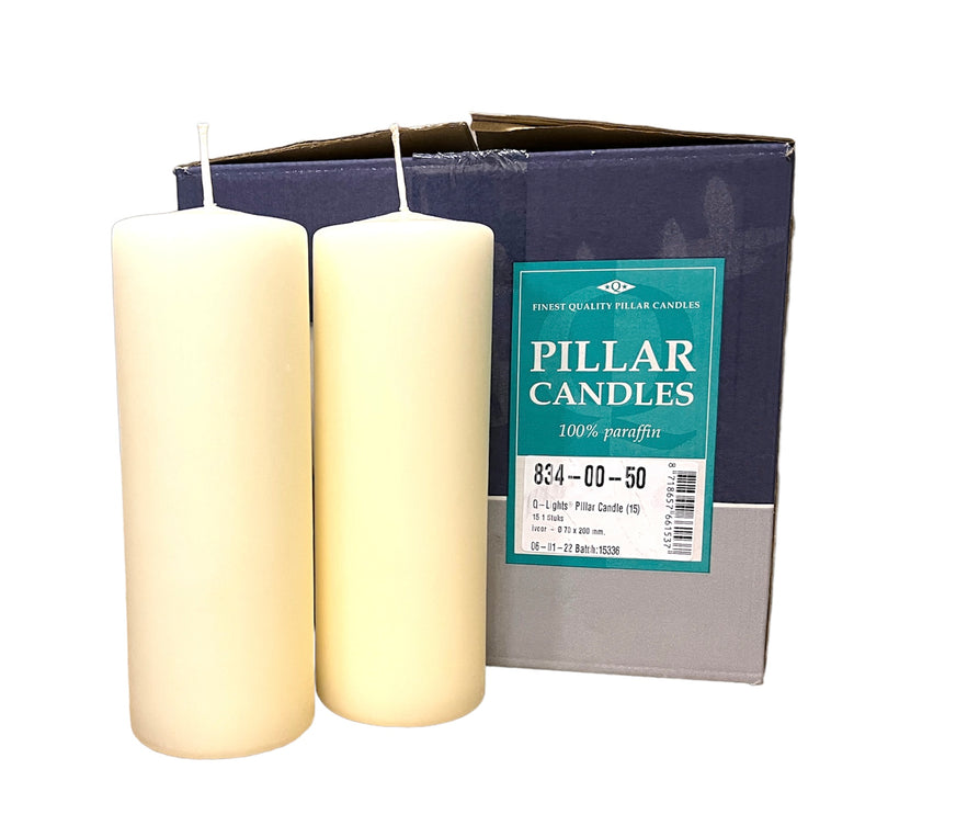 70 x 200mm Pillar Candles (Box of 15)