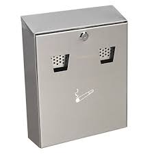 Wall Mounted Square Ashtray (28.5 x 26 x 11) - Able Cleaning & Hygiene